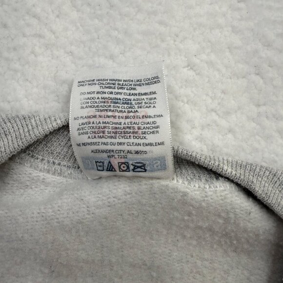 VTG Jerzees Super Sweats Cropped Graphic ASL "I Love USA" Long Sleeve Womens 2X - Picture 7 of 12